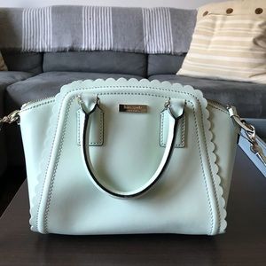 Kate spade mint mojito scalloped purse